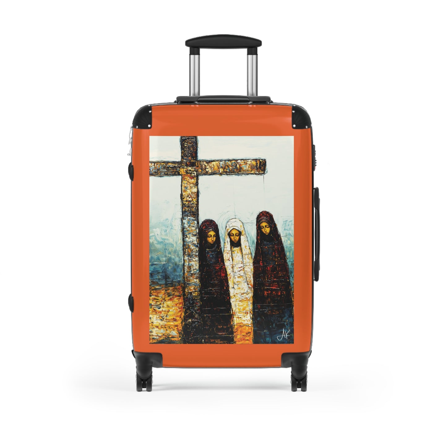 "At-the-Foot of the Cross - John 19:25", Suitcases (Dark Orange)