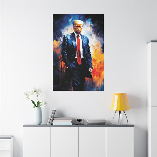 "Trump Portrait No. 22", Stretched Matte Canvas Fine Art Print