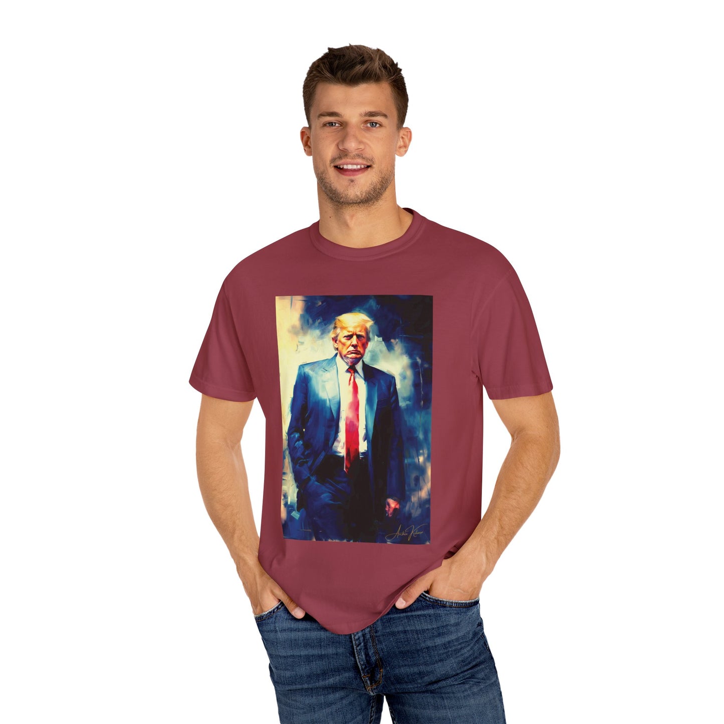 "Trump Portrait No. 6", Unisex T-shirt (Light Colors)