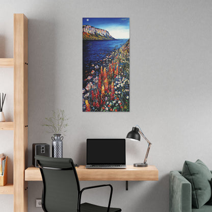 "Blooms Under Gaelic Moon", Stretched Classic Canvas Print