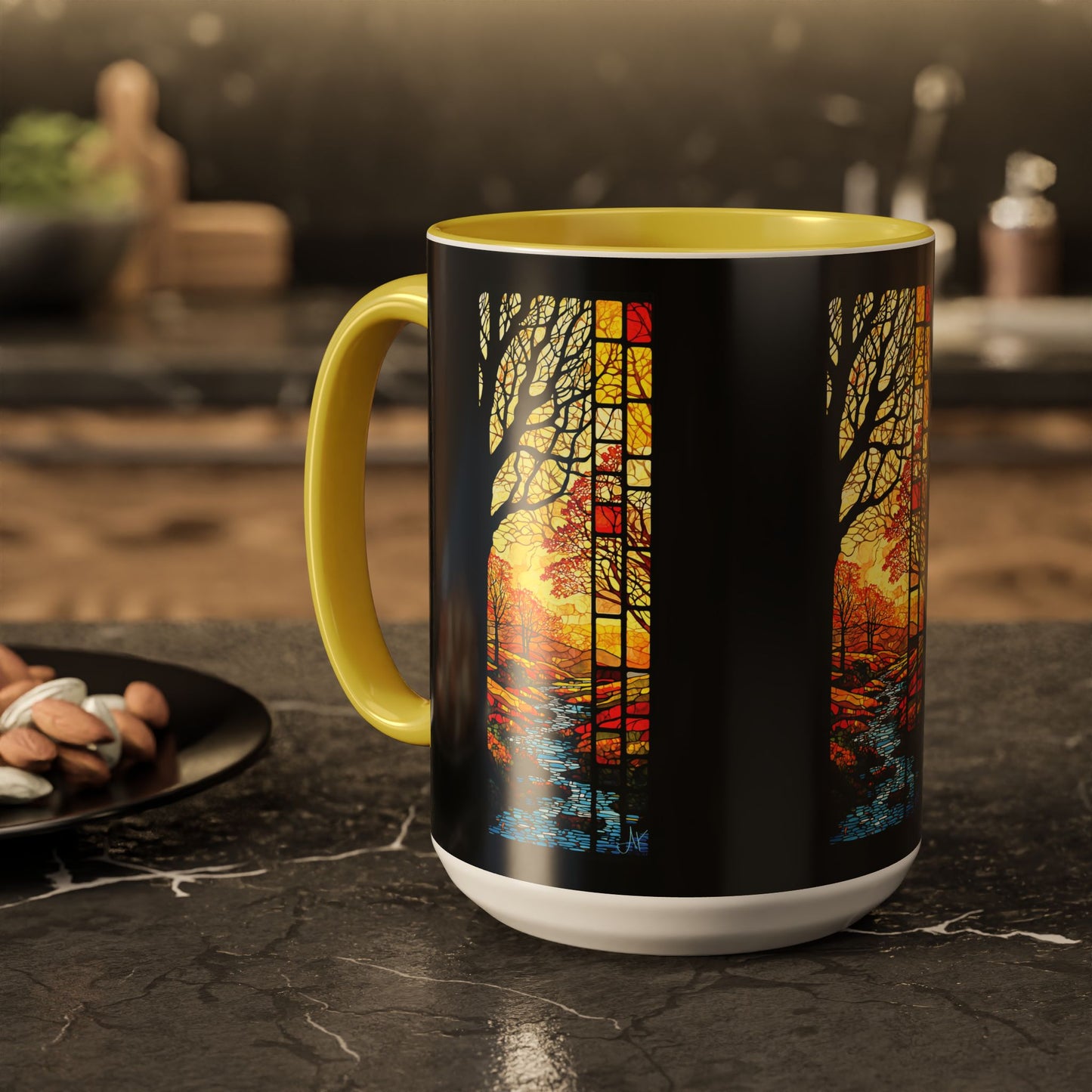 "Realization at 5", Colorful Mugs (11oz, 15oz)