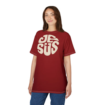 "Retro Jesus", Unisex T-shirt (St Kilda Red)