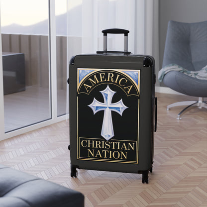 "America Christian Nation" #22 Suitcases (Jet Black)