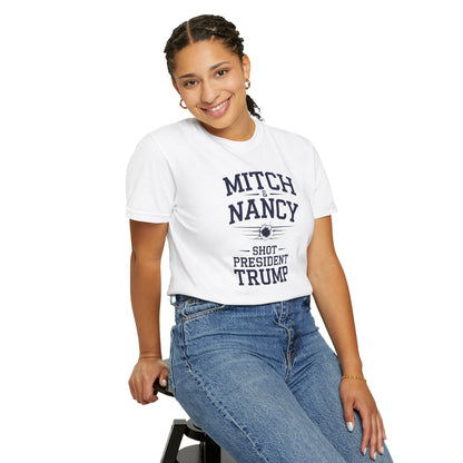 "Mitch & Nancy Shot President Trump", Unisex T-shirt