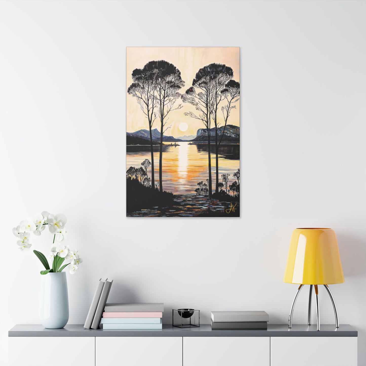 "Gentle Sound", Stretched Classic Canvas Fine Art Print