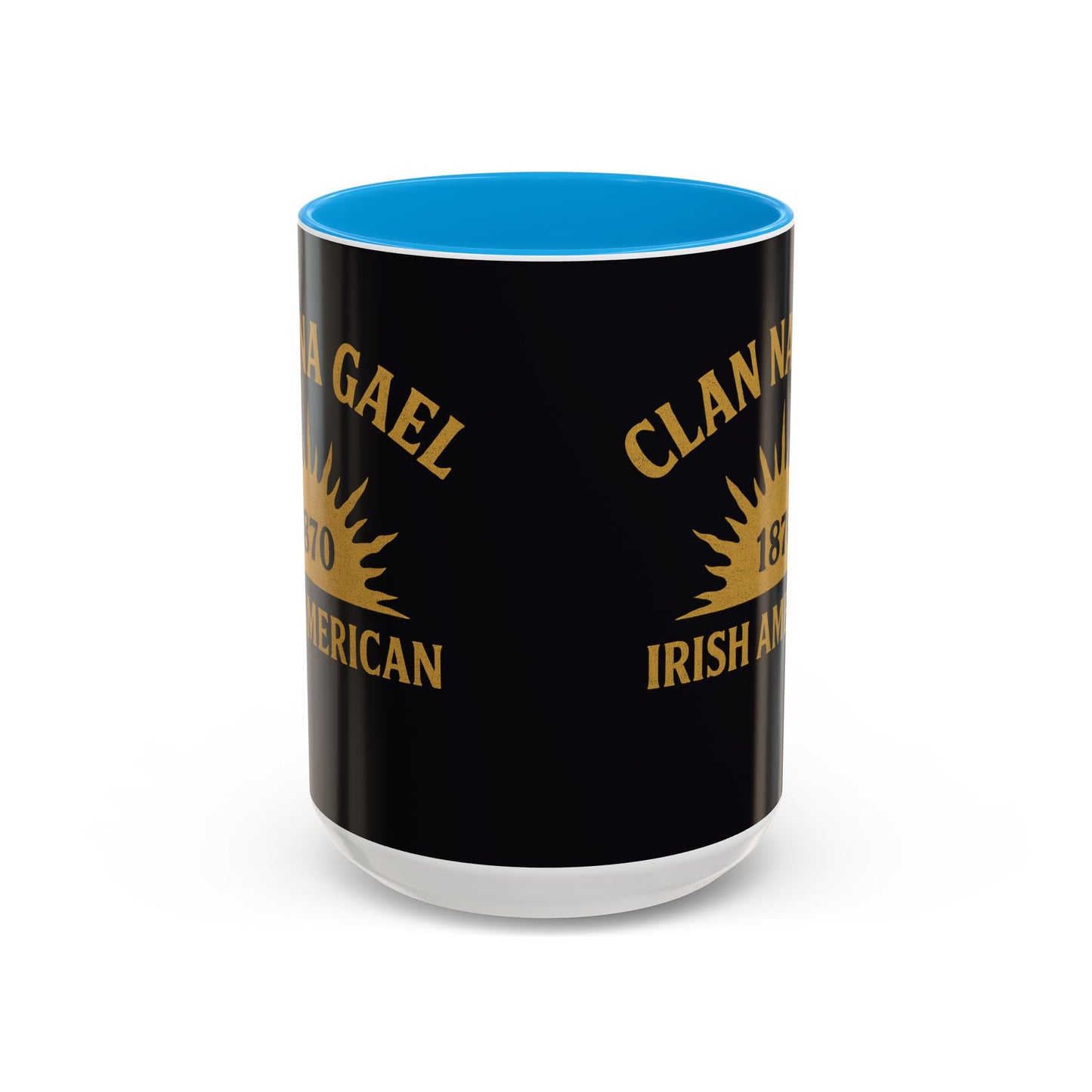 "Clan na Gael - Irish American", Colorful Mugs (11oz, 15oz) (Raven Black)