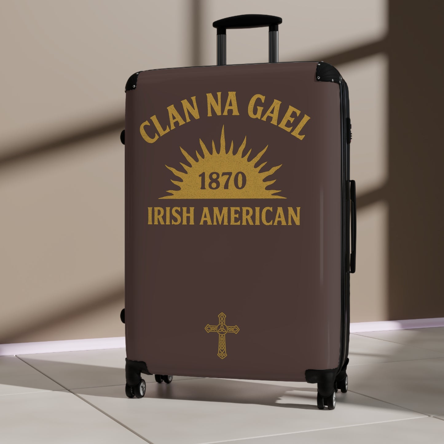 "Clan na Gael - Irish American", Suitcase (Wild Boar Brown)