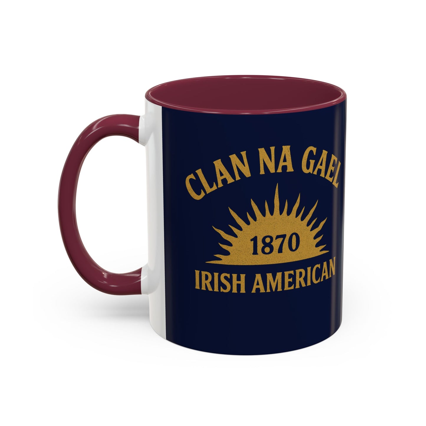 "Clan na Gael - Irish American", Colorful Mugs (11oz, 15oz) (Mariana Blue)