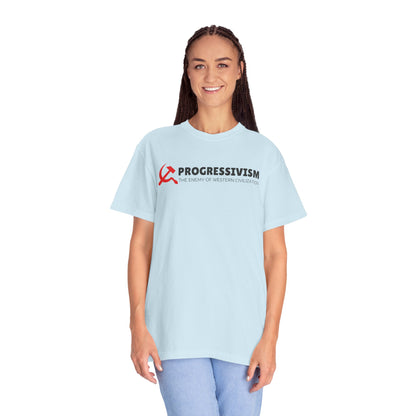 "Progressivism - Enemy of Western Civilization", Unisex T-shirt (Light Colors)