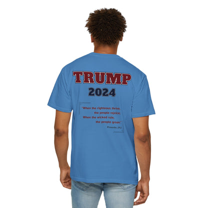 "Trump 2024 - Proverbs 29:2", Unisex T-shirt - Historical Collectible