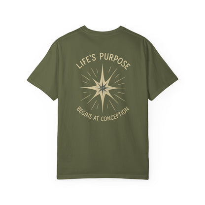 "Life's Purpose Begins at Conception #02", Unisex T-shirt