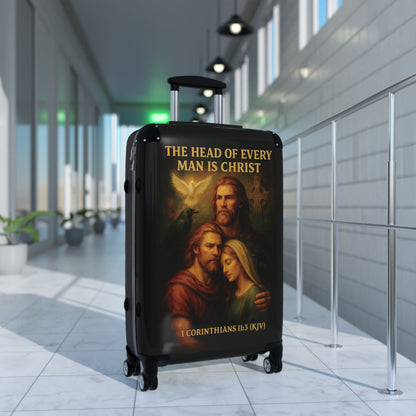"1 Corinthians 11:3 (KJV), Suitcases (Void Black)