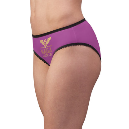 "MAGA - Restoring the Republic", Women's Briefs (Fuchsia)