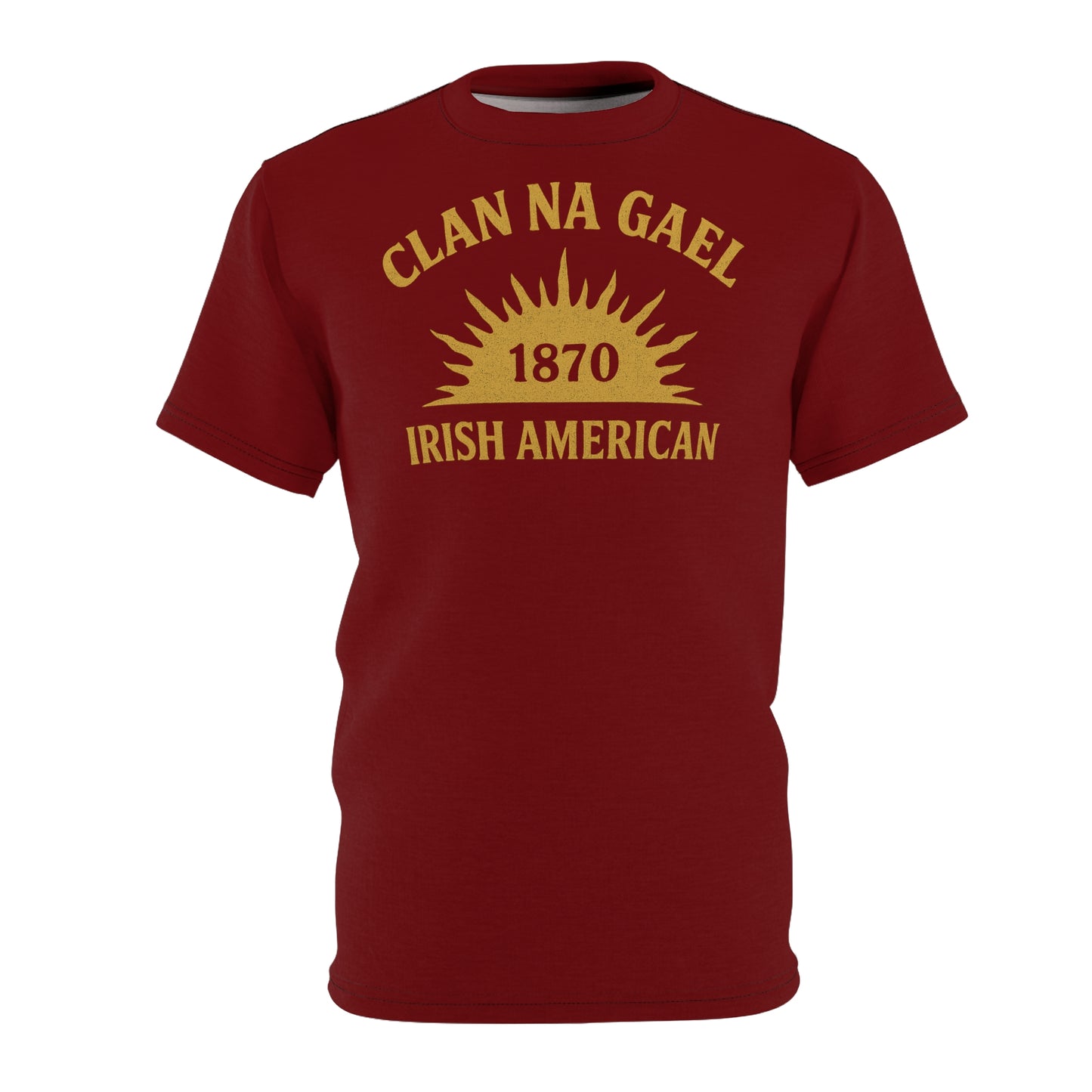 "Clan na Gael - Irish American", Unisex T-shirt (Palladius Red)