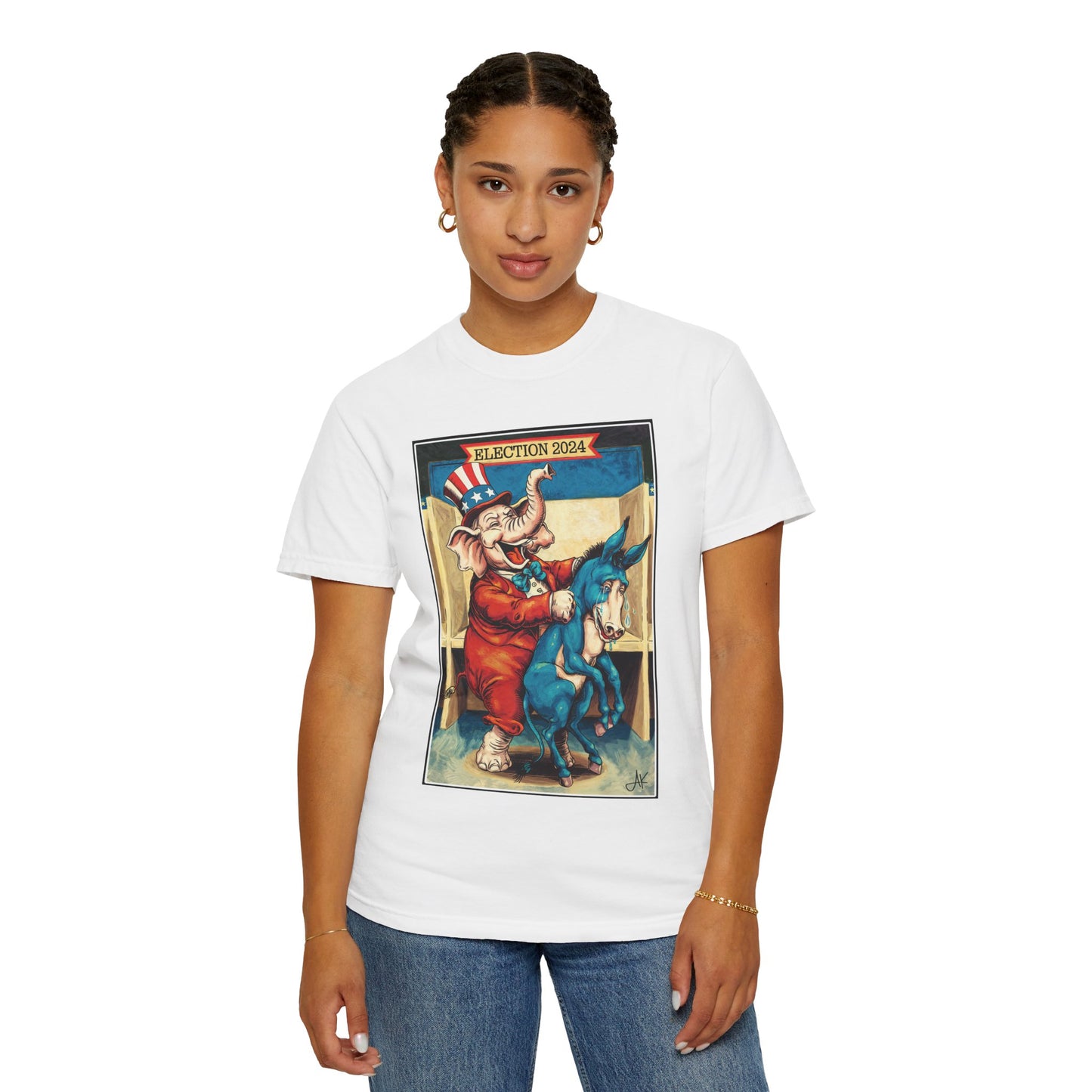 "MAGA Spanked the Donkeys 2024", Unisex T-shirt (Light Colors)