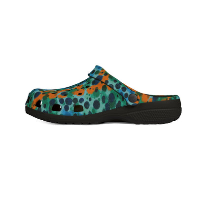 "Midnight Coral", Foam Rubber Clogs
