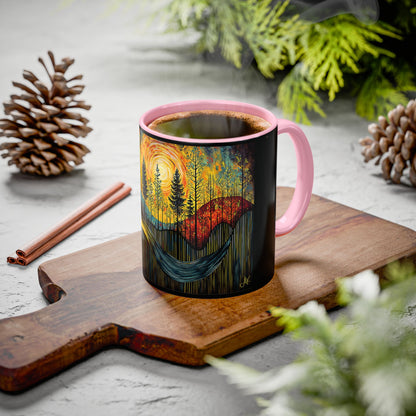 "Sacred Resonance", Colorful Mugs (11oz, 15oz)