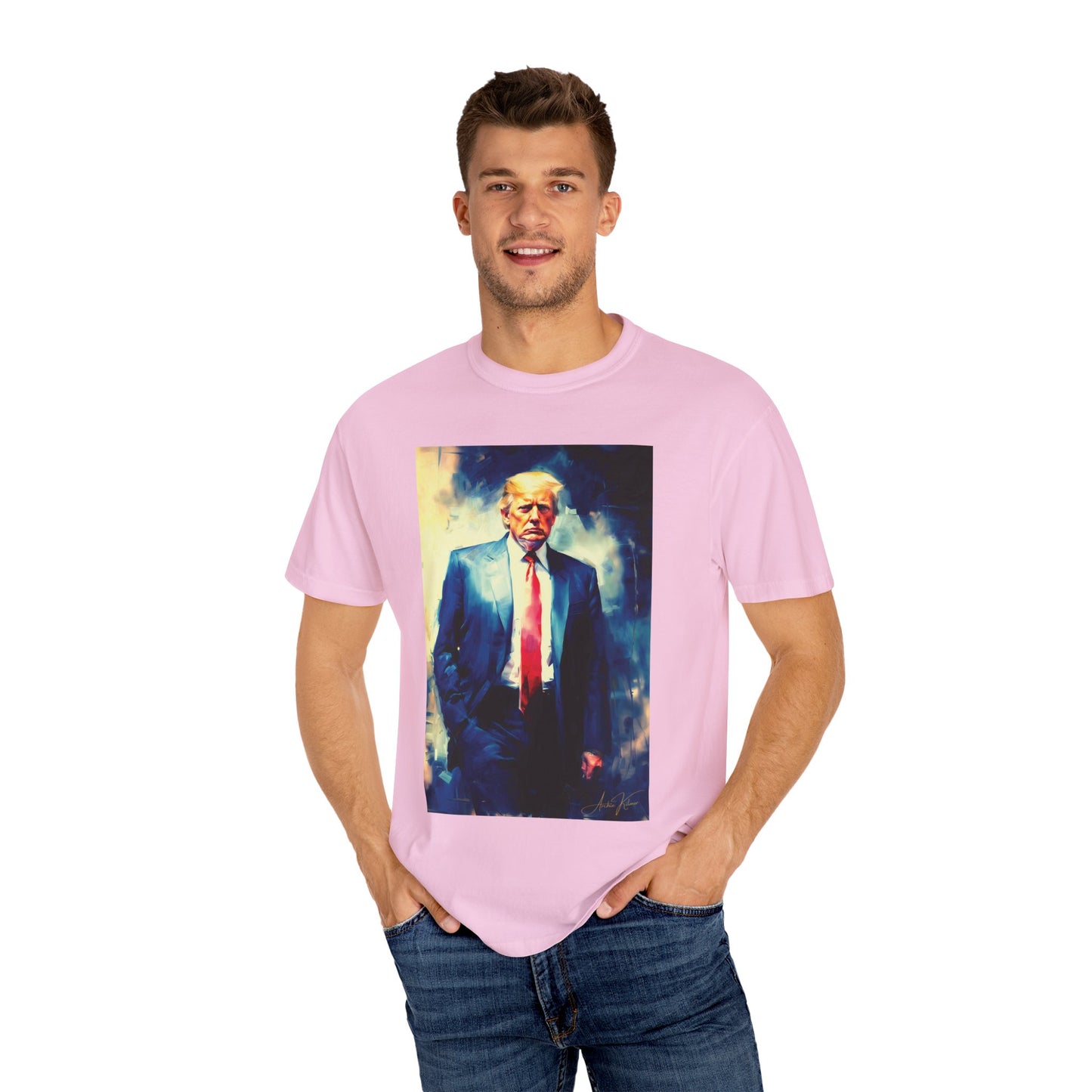 "Trump Portrait No. 6", Unisex T-shirt (Light Colors)