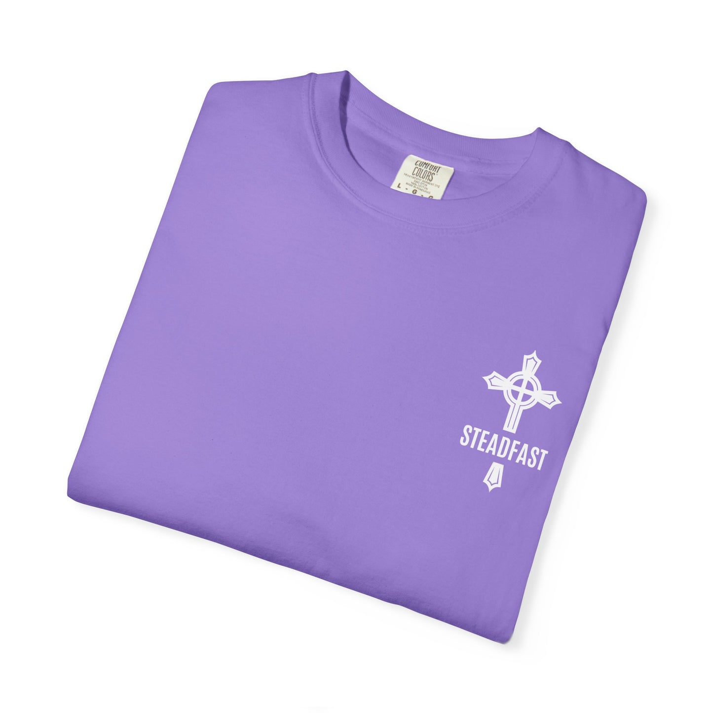 "Steadfast Cross in White", Unisex T-shirt