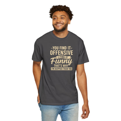 "Happier Than You", Unisex T-shirt (Black and dark colors)