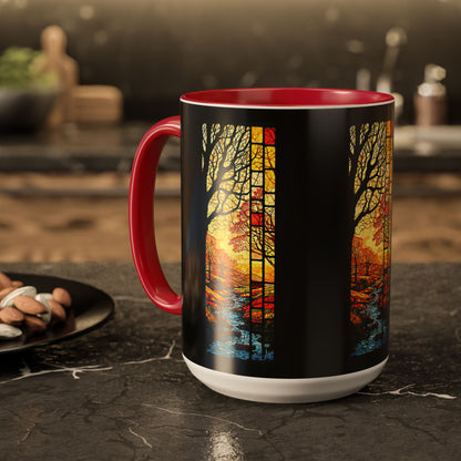 "Realization at 5", Colorful Mugs (11oz, 15oz)
