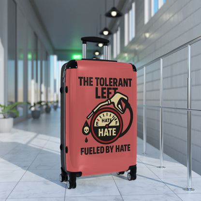 "The Tolerant Left", Suitcase (Faded Cherry)