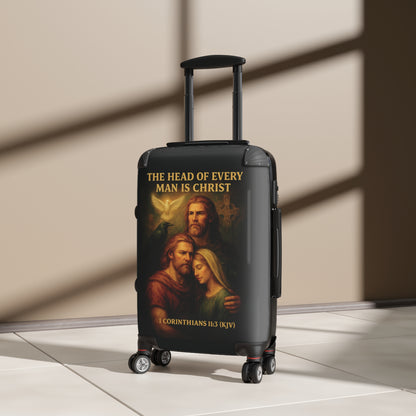 "1 Corinthians 11:3 (KJV), Suitcases (Void Black)