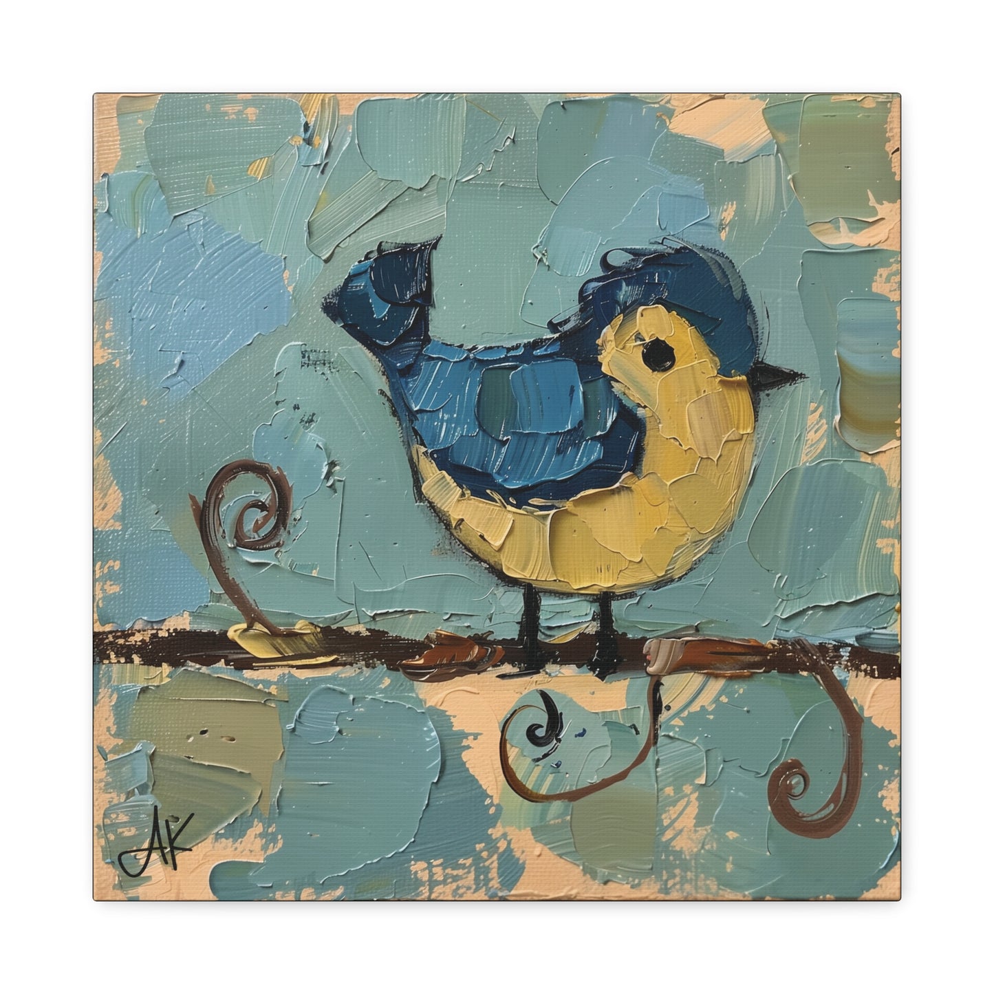 "Little Birdie", Fine Art Matte Canvas, Stretched, 1.25"