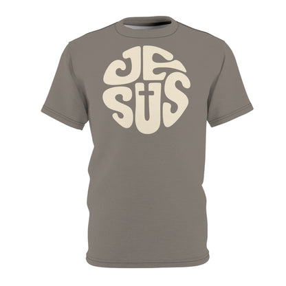 "Retro Jesus", Unisex T-shirt (Suede Grey)