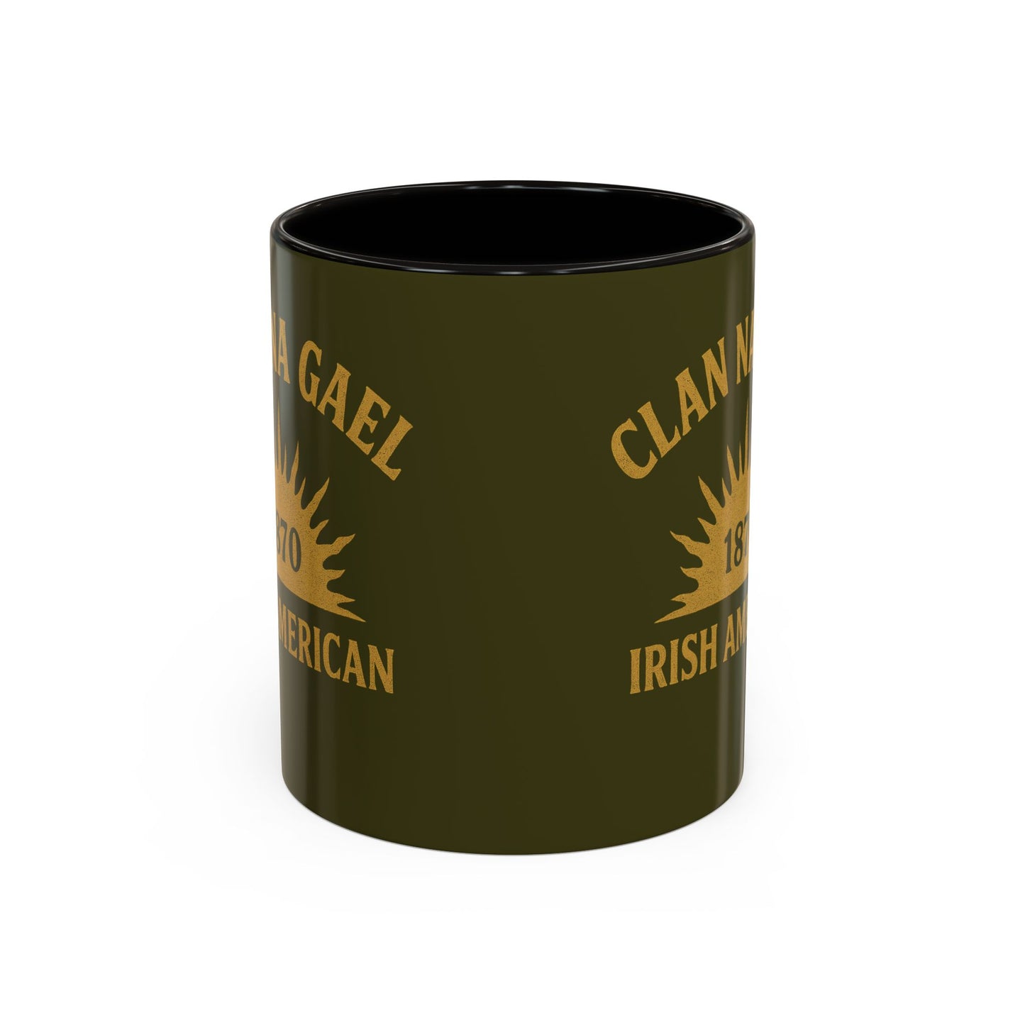 "Clan na Gael - Irish American", Colorful Mugs (11oz, 15oz) (Fianna Green)
