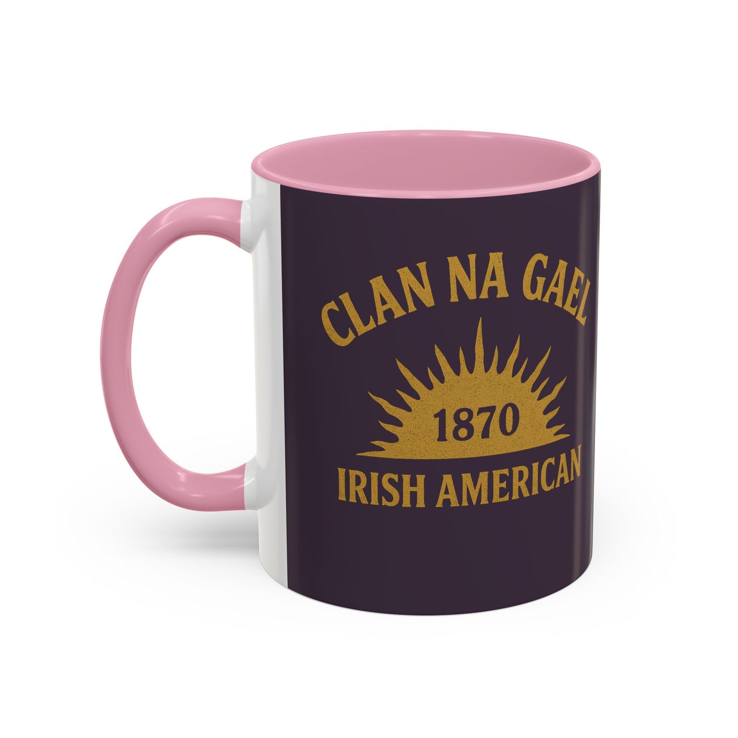 "Clan na Gael - Irish American", Colorful Mugs (11oz, 15oz) (Purple Verbena)