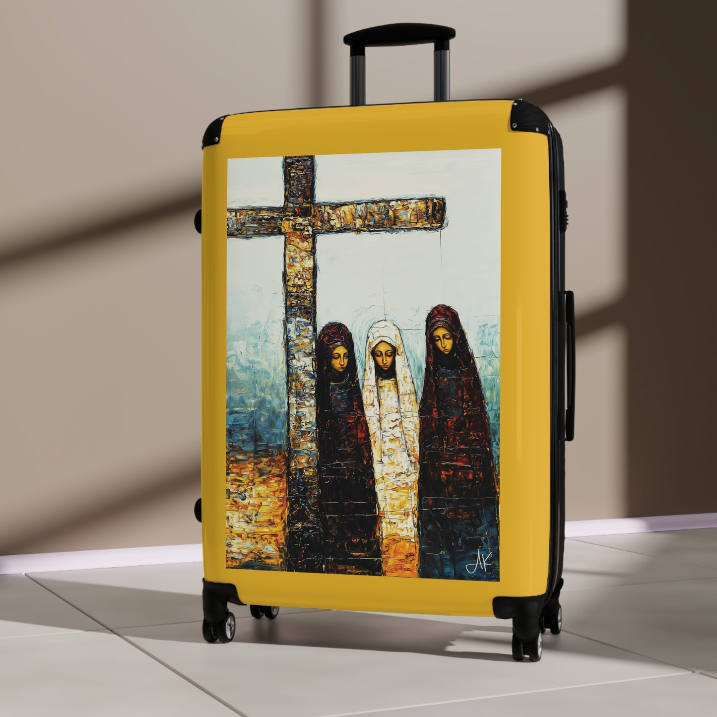 "At-the-Foot of the Cross - John 19:25", Suitcases (Yellow)
