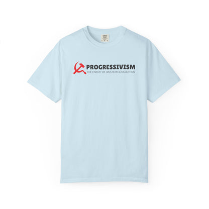 "Progressivism - Enemy of Western Civilization", Unisex T-shirt (Light Colors)