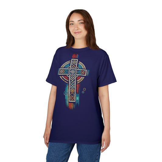 "Ancestral Faith", Unisex Tee (Obsidian Blue)