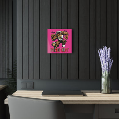 "Find Out", Acrylic Wall Prints (French Cleat Hanging) (Fluorescent Hot Pink)