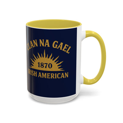 "Clan na Gael - Irish American", Colorful Mugs (11oz, 15oz) (Mariana Blue)