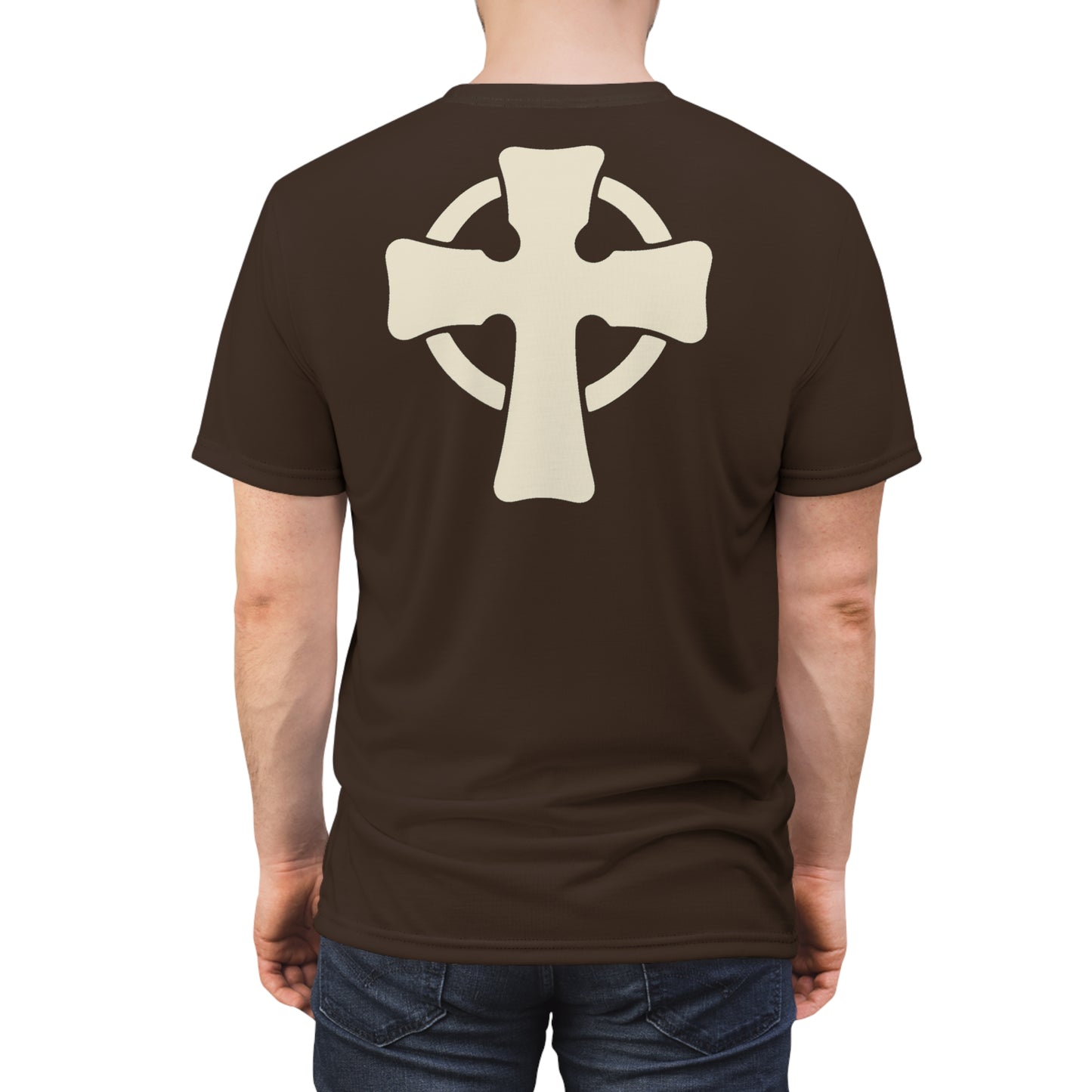 "Retro Jesus", Unisex T-shirt (Granite Brown)