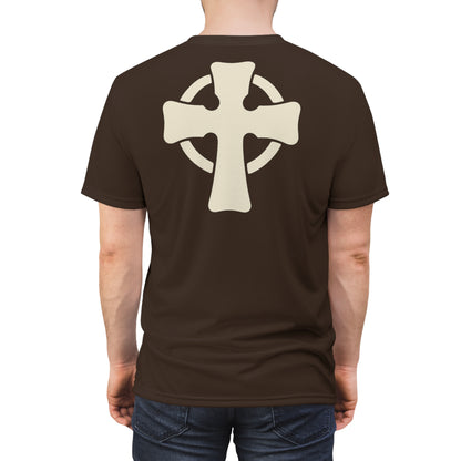 "Retro Jesus", Unisex T-shirt (Granite Brown)