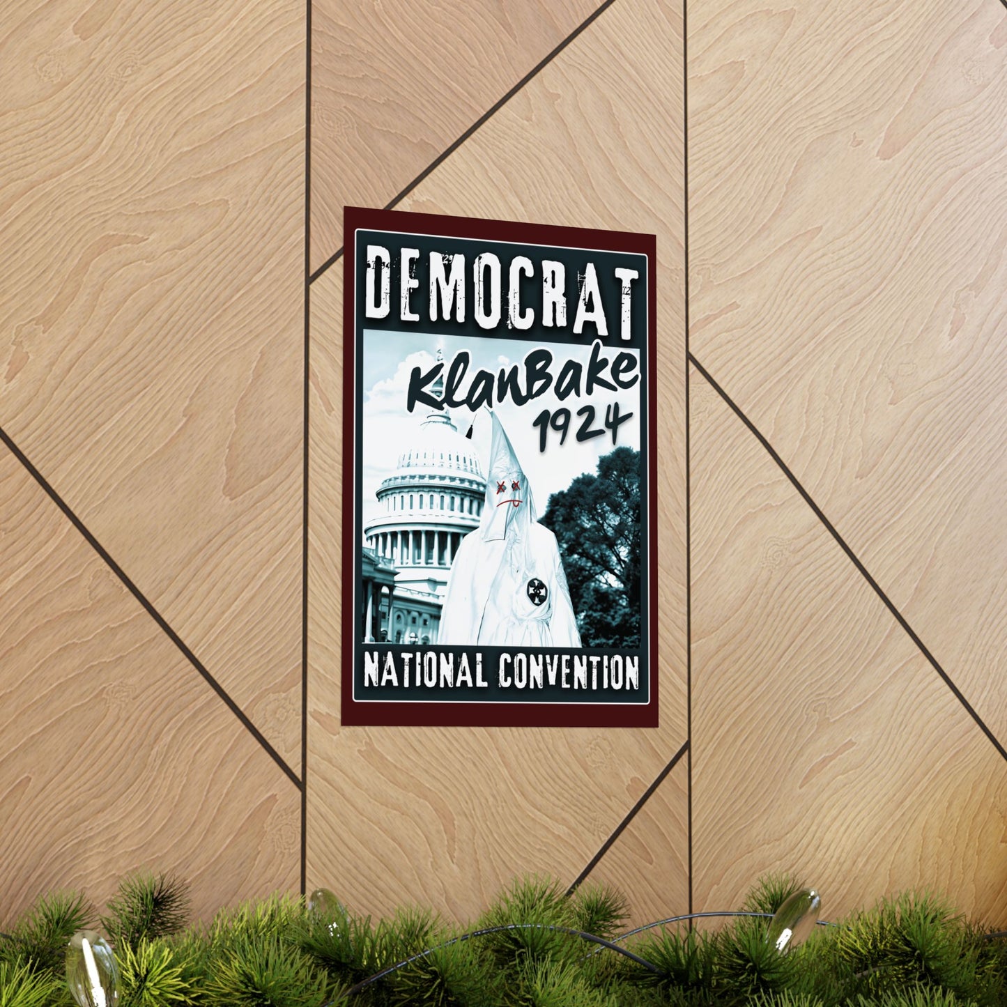 "Democrat KlanBake 1924", Matte Poster (Nine Tails Red)