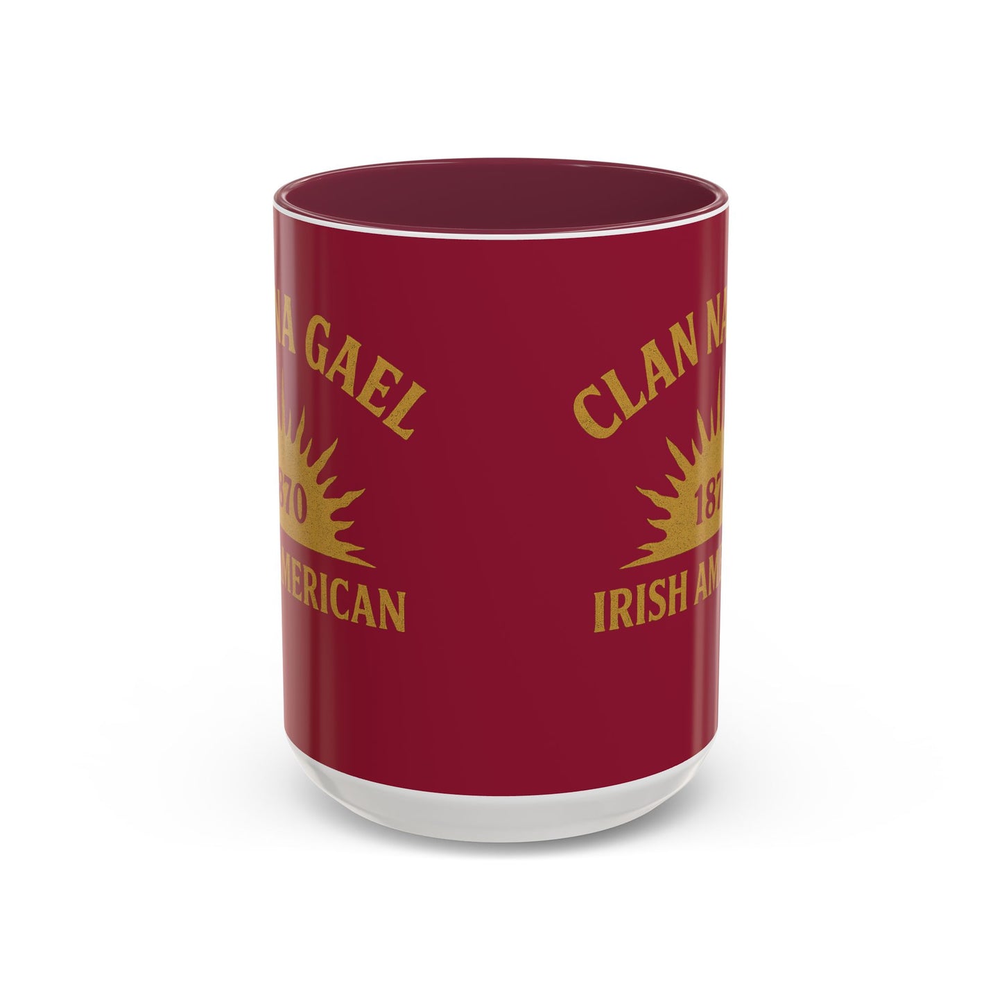 "Clan na Gael - Irish American", Colorful Mugs (11oz, 15oz) (Fénechas Red)