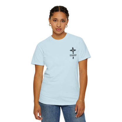 "Steadfast Cross in Black", Unisex T-shirt