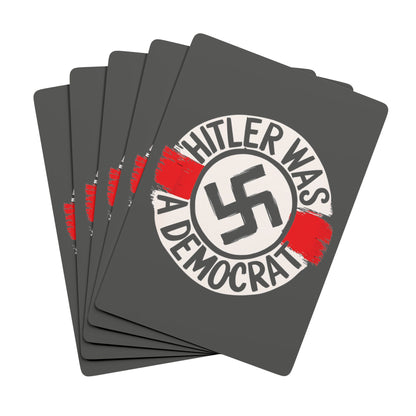 "Hitler was a Democrat",  Cultural Playing Cards (Panzer Grey)