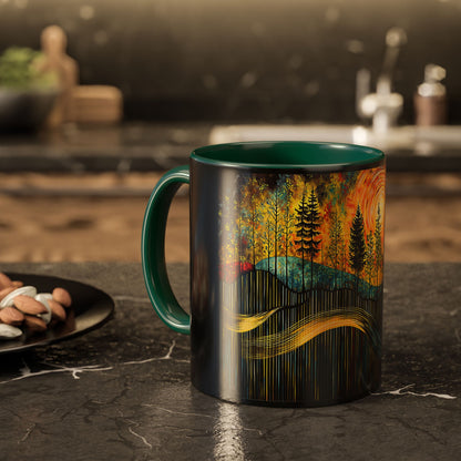 "Sacred Resonance", Colorful Mugs (11oz, 15oz)