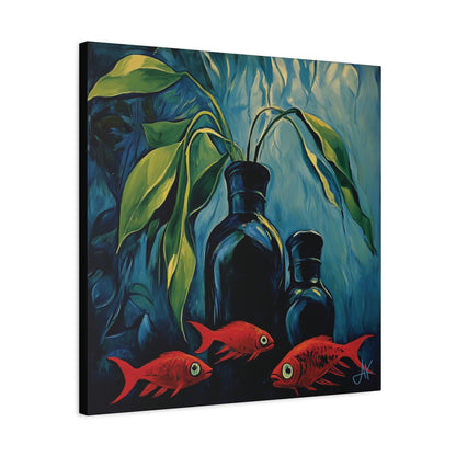 "Still Life: Goldfish", Fine Art Matte Canvas, Stretched, 1.25"