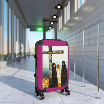 "At-the-Foot of the Cross - John 19:25", Suitcases (Dark Pink)