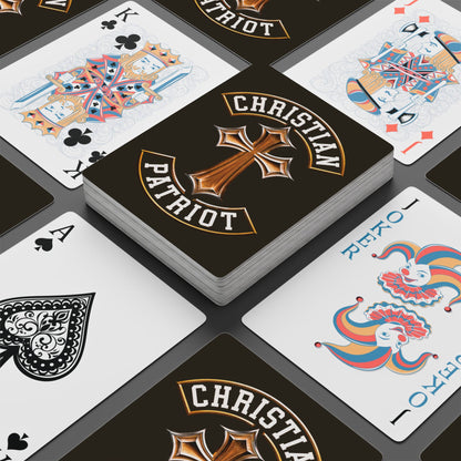 "Christian Patriot" #03, Christian Playing Cards (Ancient Brown)