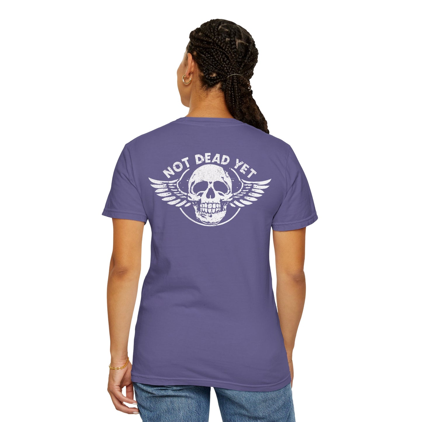 "Not Dead Yet - Winged Skull", Unisex T-shirt
