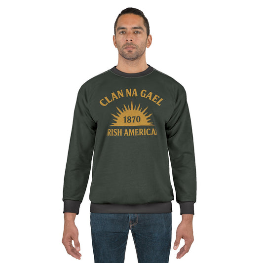 "Clan na Gael - Irish American", Unisex Sweatshirt (Túath Green)