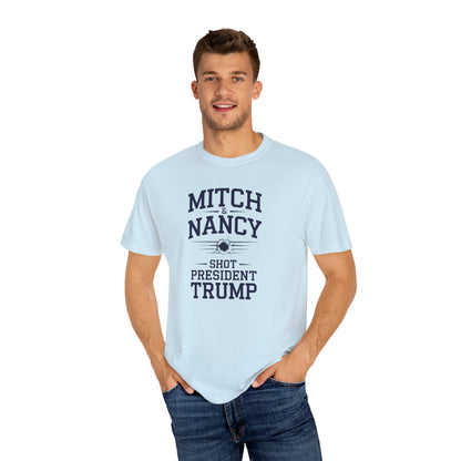 "Mitch & Nancy Shot President Trump", Unisex T-shirt