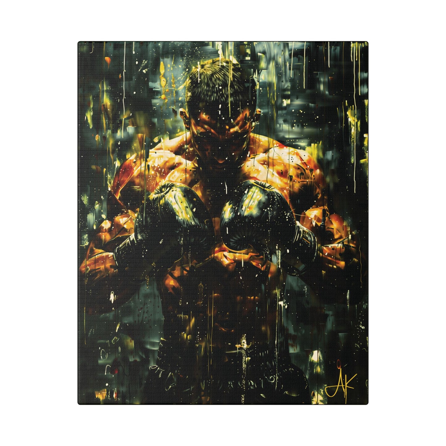 "Pre-Fight Prayer", Classic Stretched Canvas Fine Art Print